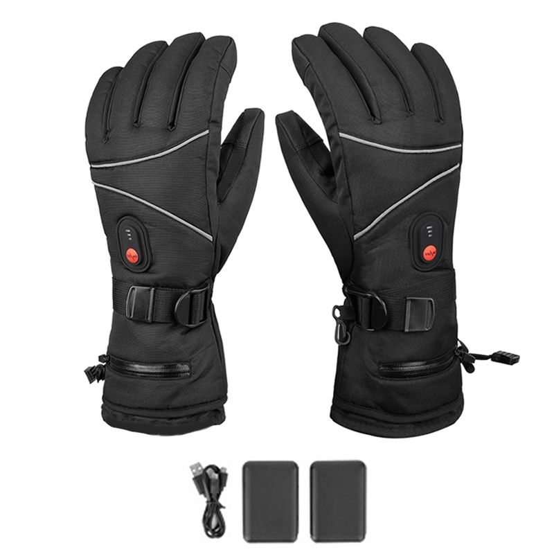 Heated Gloves Electric - X08A 1 Pair Thermal Gloves Windproof