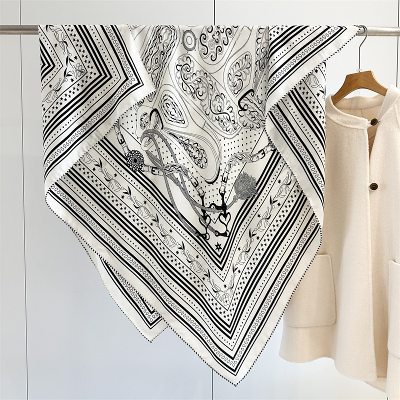 Silk Wool Blend Scarf 135CM Lu - огляд і ціна Winter Clothing Hong Kong