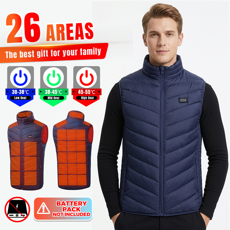 Smart Heated Vest 26 Zones Men - огляд і ціна Winter Clothing Hiking