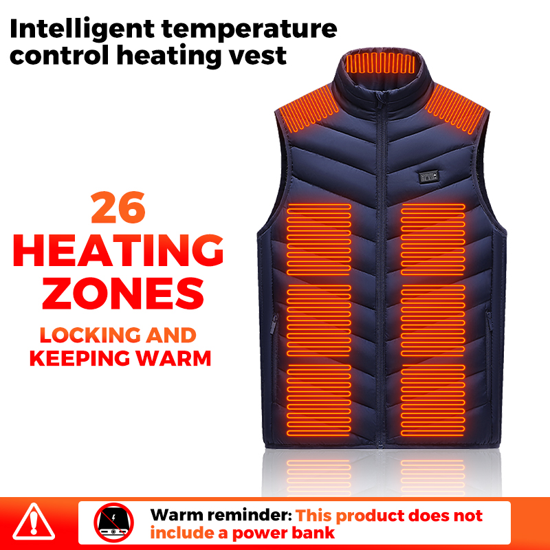 Smart Heated Vest 26 Zones Men - огляд і ціна Winter Clothing Hiking