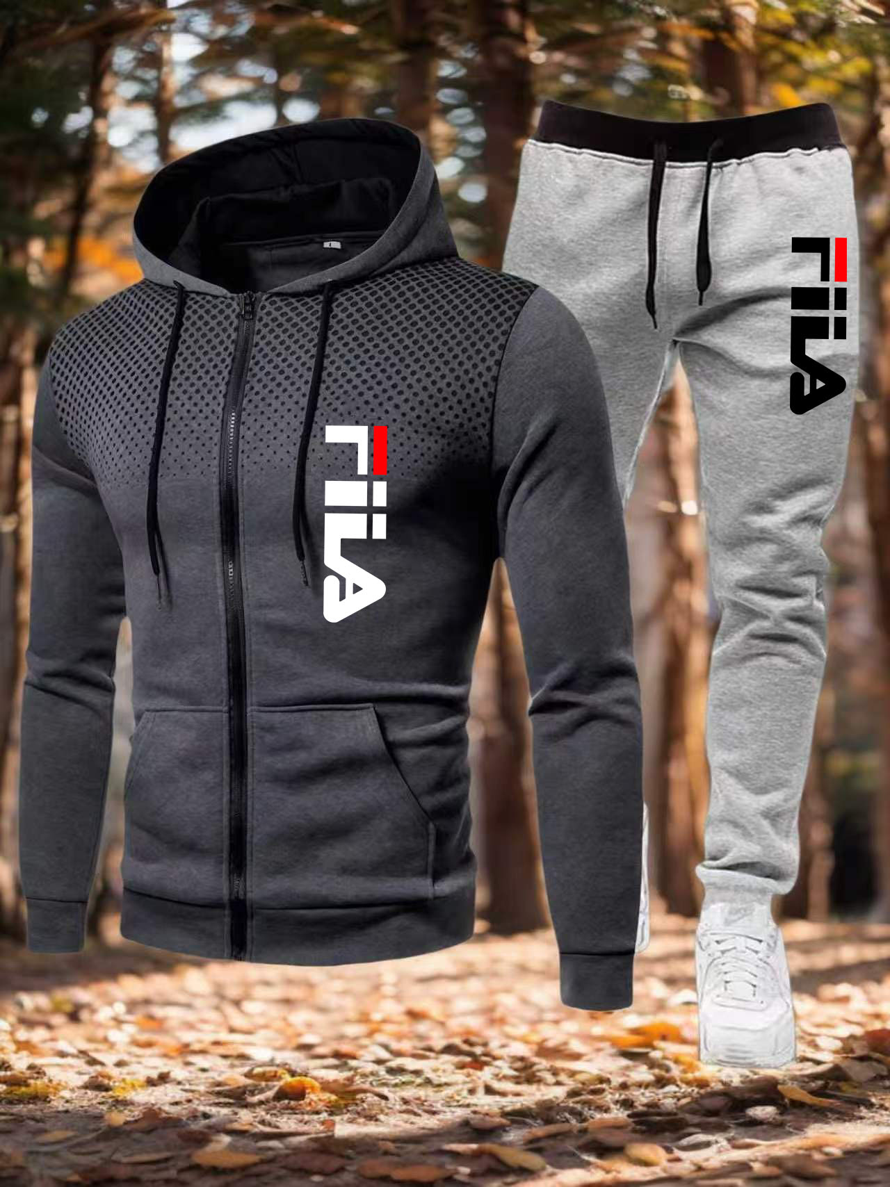 Men Zipper Casual Jacket Two P - огляд і ціна Winter Clothing Pk