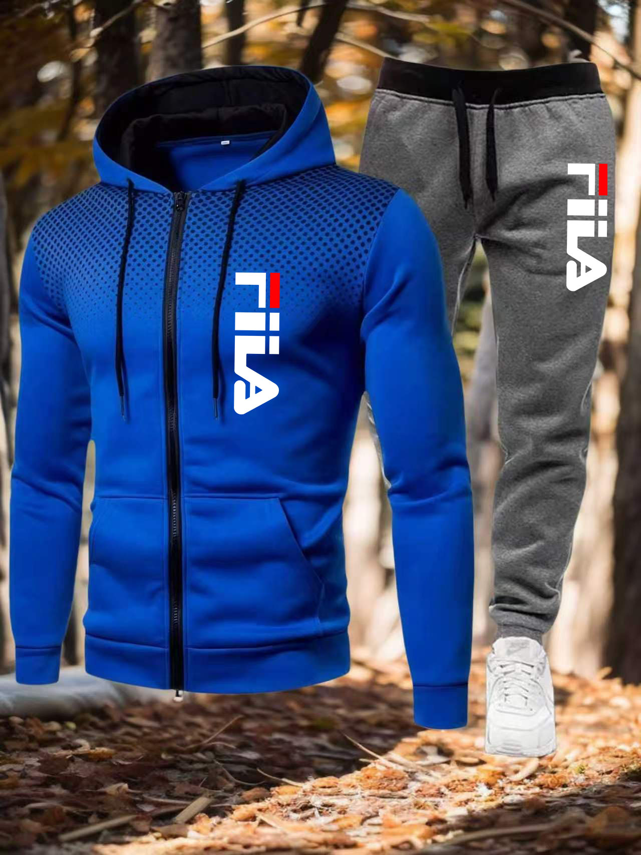 Men Zipper Casual Jacket Two P - огляд і ціна Winter Clothing Pk