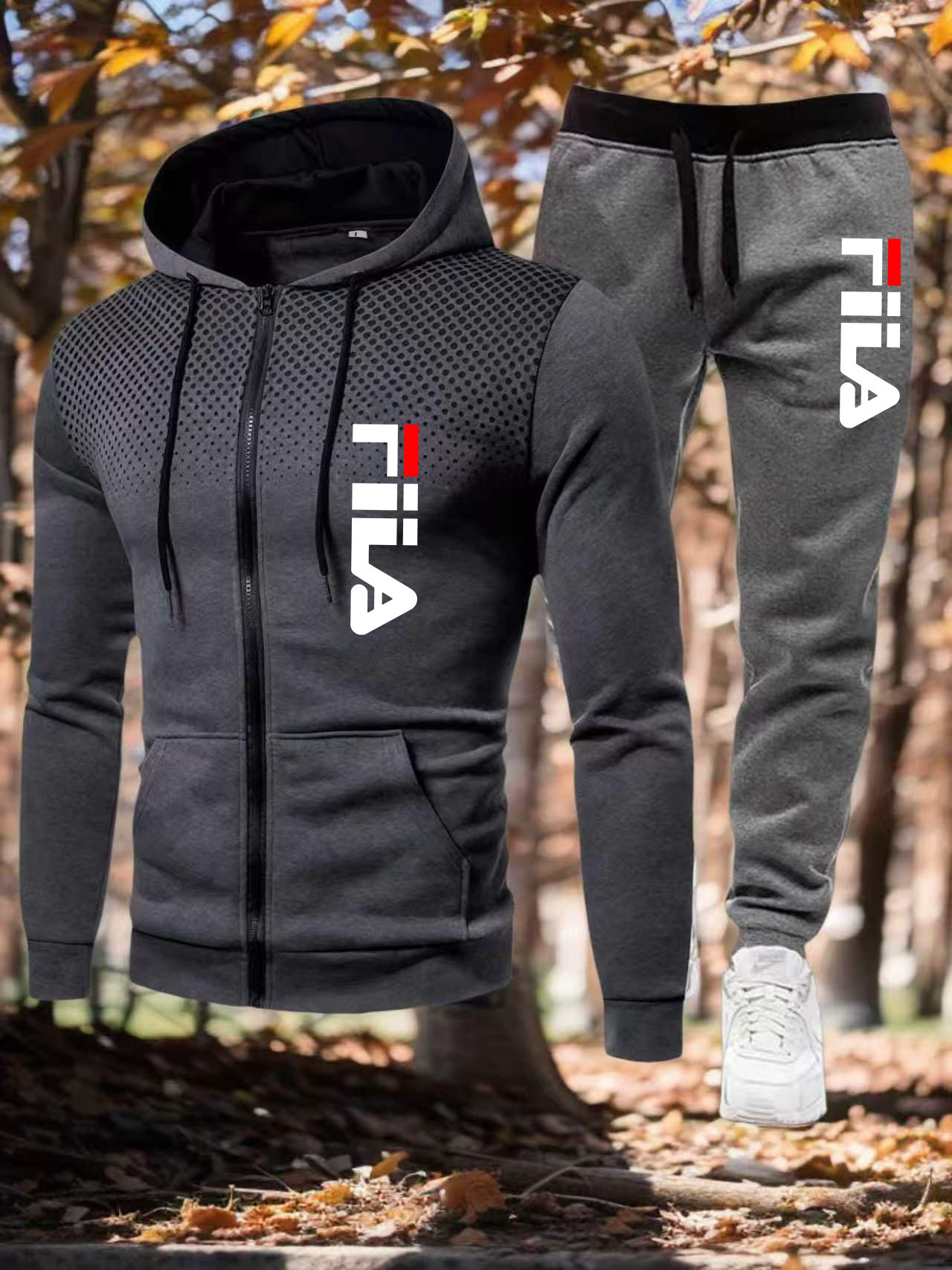 Men Zipper Casual Jacket Two P - огляд і ціна Winter Clothing Pk